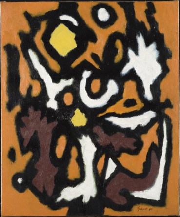 William Gear RA  Peinture, 1950  Oil on canvas  65 x 54 cm