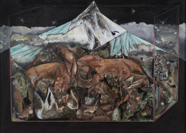Keith Grant  Rock Horses, 2014  Oil on canvas  81.3 x 109.2 cm