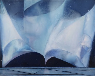 Keith Grant  The Pale Aurora over a Frozen Shore, 2021  Oil on linen  121 x 151 cm