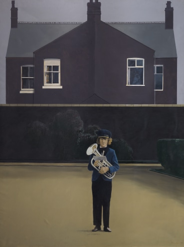 Bryan Organ  Band Boy, 1975  Acrylic on canvas  243.8 x 182.9 cm