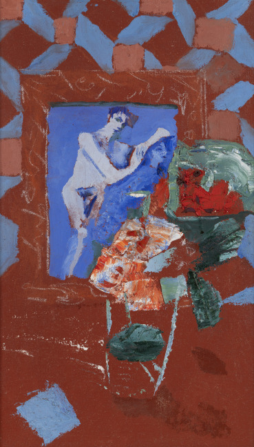 Patrick Procktor RA  Dubai, 1995  Oil on canvas  70 x 42 cm