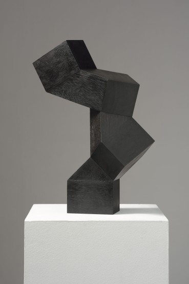Norman Dilworth  45º 7, 2008  Wood stained black  39 x 27 x 16 cm