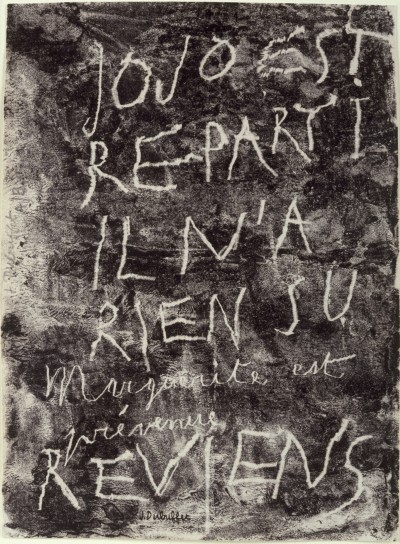 Jean Dubuffet, Jojo est reparti, 1944