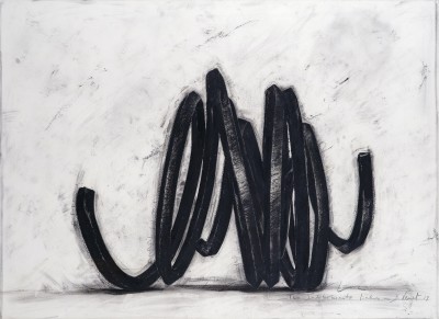 Bernar Venet, Two Indeterminate Lines, 2019