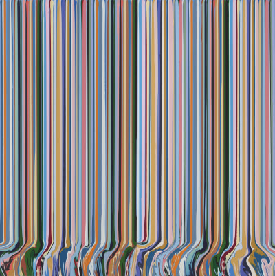 Ian Davenport, Triple Grey, 2022