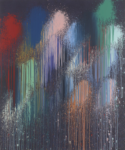 Ian Davenport, Black Powder, 2023