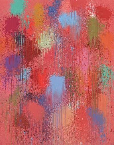 Ian Davenport, Red Fizz, 2022