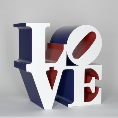 Robert Indiana, The American LOVE (White Blue Red), 1966–2000