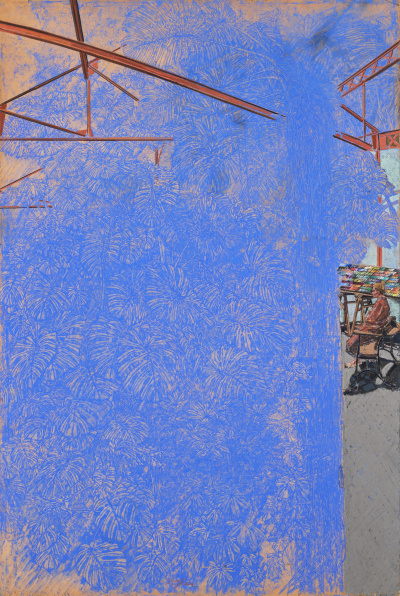 Sam Szafran, Feuillages avec personnage (Foliage with figure), 1984