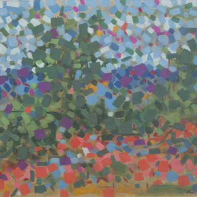 Carl Holty  Untitled, 1948-49  Signed lower right  Oil on canvas  20 x 24 in. Framed: 22 x 26 in.