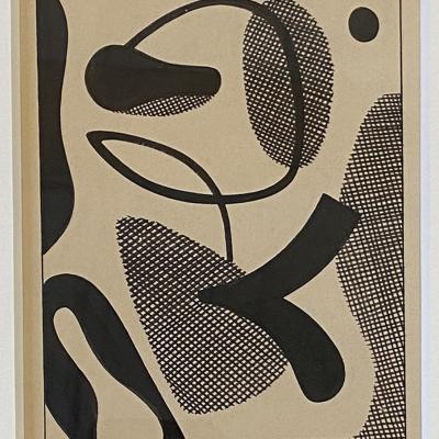 Carl Holty  American, 1900-1973Forms A, Sketchbook #4, c. 1935  Signed: Holty Estate signature stamp lower right  Ink and graphite on paper  6 1/2 x 4 3/8 inches sightFramed: 16 1/2 x 14 1/2 inches