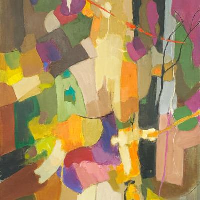 Don Totten  1903 - 1967Spring, 1950's  Signed: D. Totten lower right  Oil on canvas  24 1/2 x 22 inches, Framed: 26 3/8 x 23 3/4 inches
