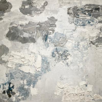 François Aubrun  French, 1934-2009Untitled #27, 1967  Signed: E Aubrun 1976 (verso on stretcher)  Oil on canvas  38 1/8 x 51 1/8 inches, Framed: 40 3/8 x 53 1/8 inches