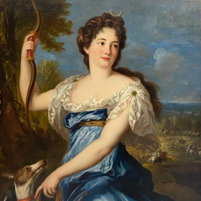 Portrait of Marie-Charlotte de La Porte de La Meilleraye, Marquise de Richelieu as Diana