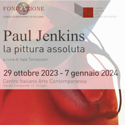<p><span>The </span><b>Centro Italiano Arte Contemporanea </b><span><span><span>is pleased to present an exhibition of the American artist Paul Jenkins (1923-2012). </span><span>Known for the luminous color of his abstractions, Paul Jenkins embodies the New York School and is one of the main representatives of second generation abstract expressionism. </span><span>The exhibition promoted and supported by the </span></span></span><b>Cassa di Risparmio di Foligno Foundation </b><span>was organized in honor of the 100th anniversary of the birth of Paul Jenkins, in collaboration with the Ronchini Gallery in London.</span></p>-<h3><span>Italian Contemporary Art Center</span></h3><p><span>Via del Campanile, 13</span><br /><span>06034 Foligno PG</span></p><p><span class="fa fa-phone" aria-hidden="true"></span> <a href="tel:+39 366 6635287">366 6635287</a></p><p><span class="fa fa-envelope-o" aria-hidden="true"></span> <a href="mailto:info@ciacfoligno.it">info@ciacfoligno.it</a></p><p><span style="font-size: 1.4rem; letter-spacing: 0.01rem;"> </span><a href="https://www.ciacfoligno.it/about/areaistituzionale@fondazionecarifol.it" style="font-size: 1.4rem; letter-spacing: 0.01rem;">areaistituzionale@fondazionecarifol.it</a></p>