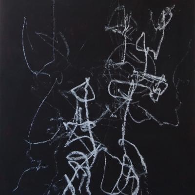 Cleve Gray  Letting Go #3, 2003  Signed, titled, and dated verso  Acrylic on canvas  70 x 60 inches