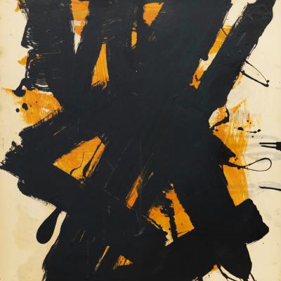 Michael (Corinne Michelle) West  Creative Construction, 1968  Signed and titled lower right  Mixed media on paper  31in x 25in