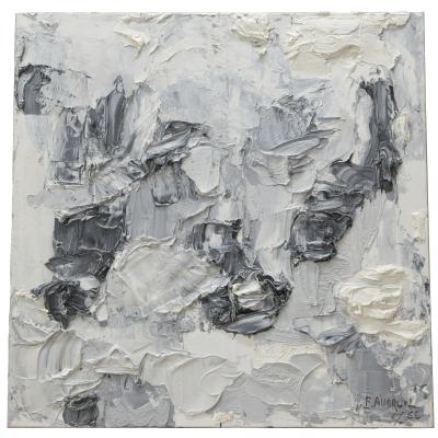 François Aubrun  Untitled #826, 1966  Signed lower right  Oil on canvas  30 x 30 inches