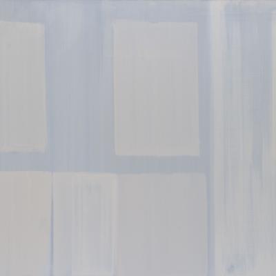 an abstract painting in subtle cool tones