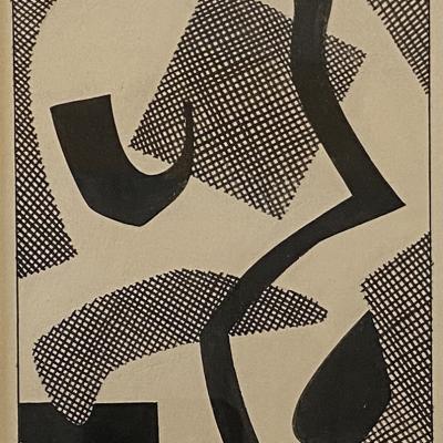 Carl Holty  Forms B, c. 1935  Signed: Holty Estate signature stamp lower right  Ink and graphite on paper  6 1/2 x 4 3/8 inches sight Framed: 16 1/2 x 14 1/2 inches