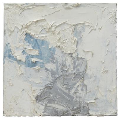 François Aubrun  Untitled #830, 1970  Signed verso  Oil on canvas  19 3/4 x 19 3/4 inches