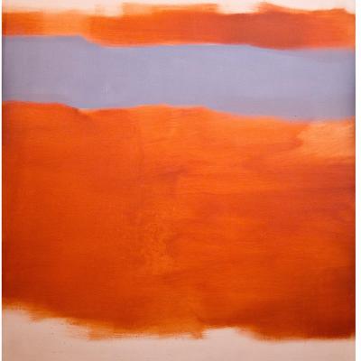 Carl Holty  Mirage, 1964  Signed, dated, and dedicated verso  Oil on canvas  60 x 54 inches