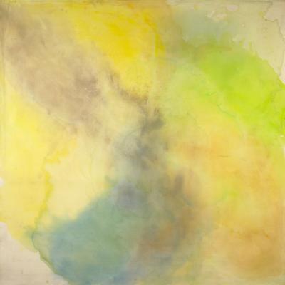 Vivian Springford  Sky, Yellow, Gray  Acrylic on canvas  89 x 89 1/2 inches