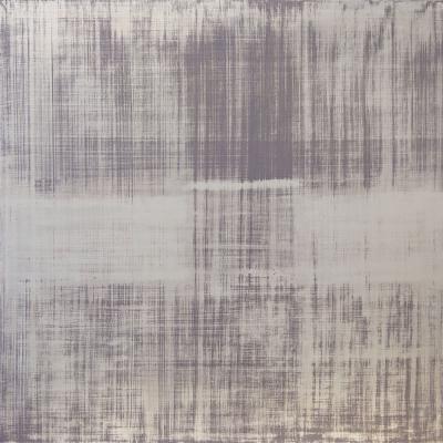 François Aubrun  Untitled #484, 1980  Signed: Aubrun (on stretcher, verso)  Oil on canvas  51 x 51 inches Framed: 52 3/4 x 52 3/4 inches