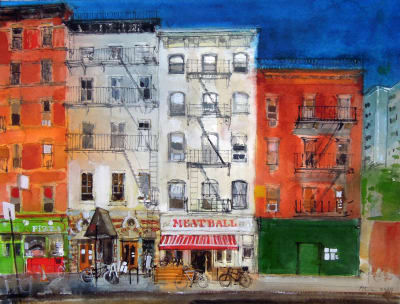 Peter Quinn RWS, 9th Avenue, Chelsea, New York