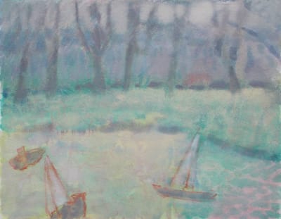 Anne Marlow RWS, Boats on the Common