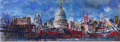 Neil Pittaway RWS RE, St. Paul's from the Thames