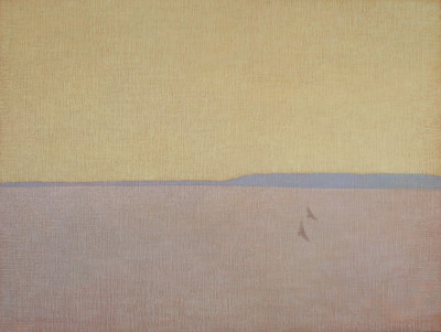 David Grossmann, Two Hawks with Yellow Sky