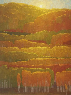 David Grossmann, Morning Autumn Sun Near Kebler Pass