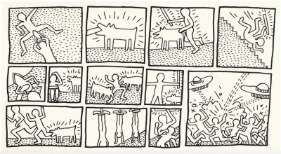 Keith Haring, Untitled (Blueprint Drawings No.1), 1990