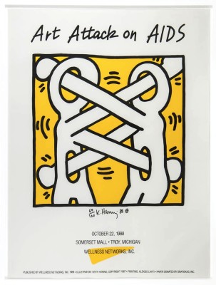 Keith Haring, Attack on Aids, 1988