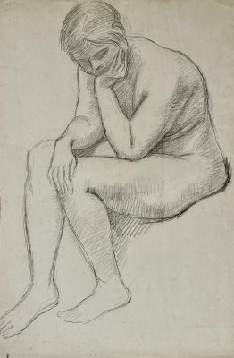 Vanessa Bell (1879-1961)Seated Female Nude, c. 1920