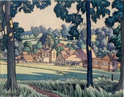 Ethelbert White (1891-1972)Summer Landscape, Sussex, 1925