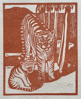 Rupert Lee (1887-1959)Tiger and Cub , 1919