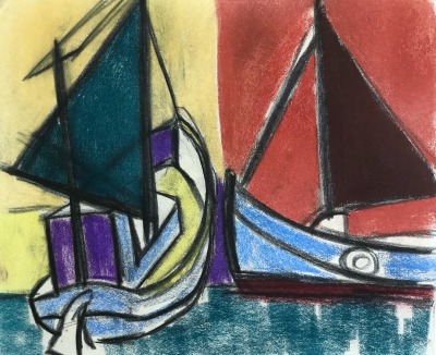 Tanja Sinelnikov (1917-1976)Boats, c. 1950