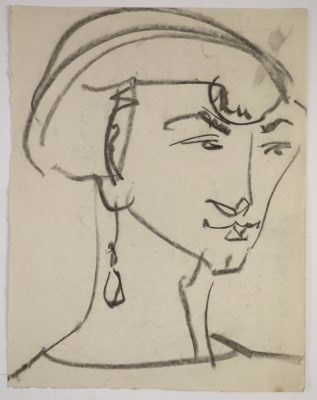 Henri Gaudier-Brzeska (1891-1915)Portrait Study (Possibly Ezra Pound), 1913