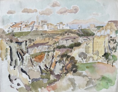 Roger Fry (1866-1934)Italian Landscape, c. 1913