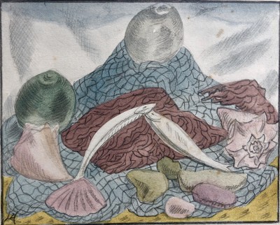 Doris Hatt, Still Life with Fish and Fishing Net II, 1930's