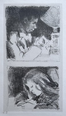 Camille Pissarro (1830-1903)Young Man Writing; Portrait of Rodo / Paul-Emile Pissarro, 1895