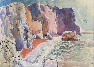 Frank Dobson (1888-1963)Cliffs and Coastline, c. 1930s