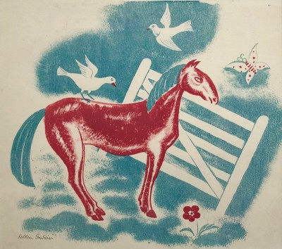 Kathleen Gardiner ()Horse and Gate, c. 1930's