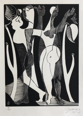 Léopold Survage (1879-1968)Homme et Femme, 1934