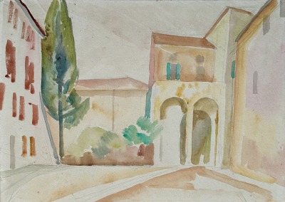 Roger Fry (1866-1934)Italian Courtyard, 1913