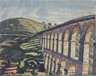 Ethelbert White (1891-1972)Landscape with Viaduct, c. 1926