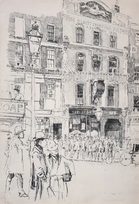 Joseph Pennell (1857-1926)The Sporting Life Building, 148 Fleet Street, London, 1891