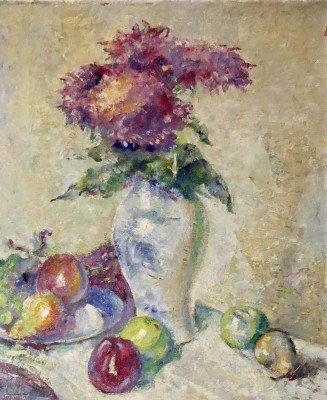 Alfred Wolmark (1871-1961)Still Life with Flowers and Apples, c. 1920